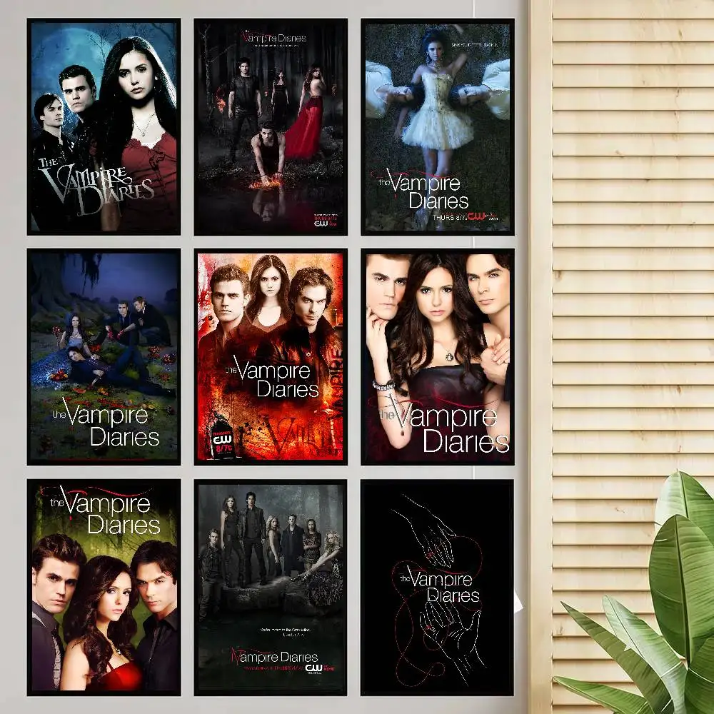 The Vampire Diaries Poster Self-adhesive Art Room Entrance Restaurant Wall Decor Art Painting