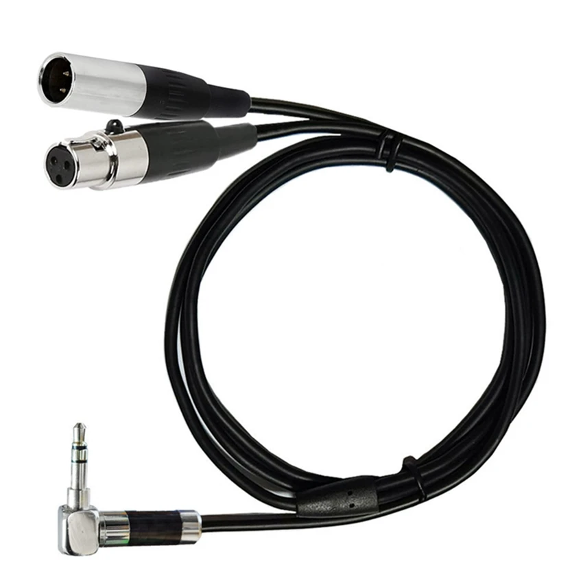 Dual Mini  3Pin XLR  Male & Female to  3.5mm 1/8\