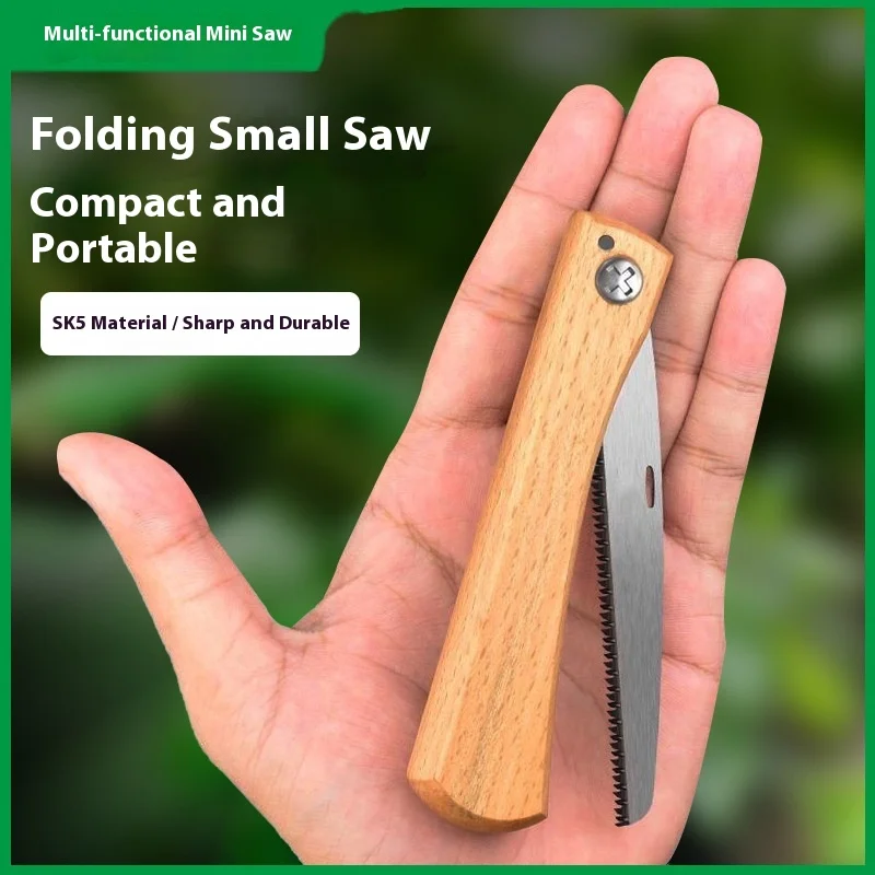 

Mini Folding Saw Portable Outdoor Handheld Small Woodworking Saw Fine Tooth Hand Saw for Home Use