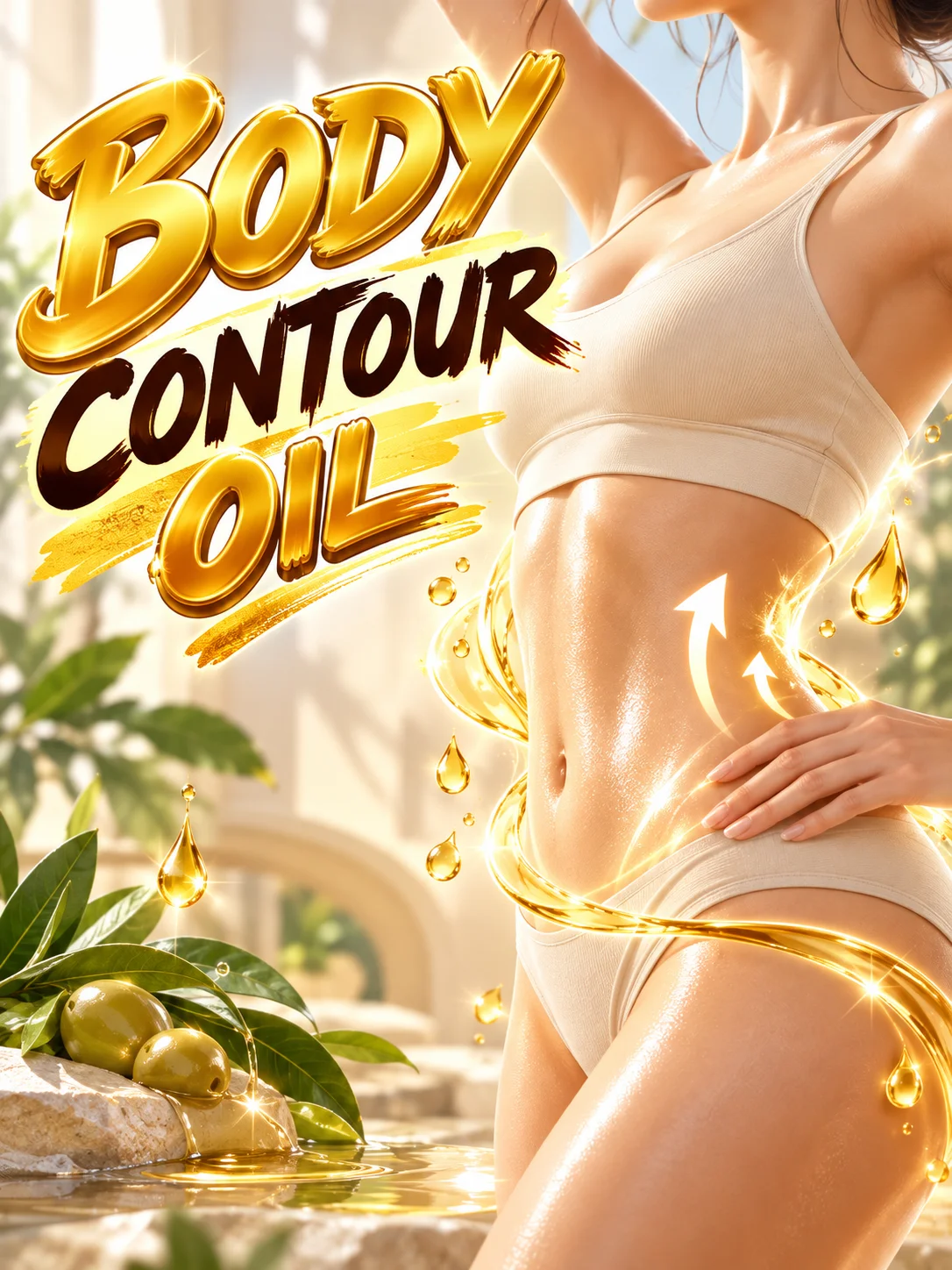 Natural Body Care Essential Oil for Everyday Massage, Lightweight Routine for Waist Thighs Arms and a More Balanced Figure