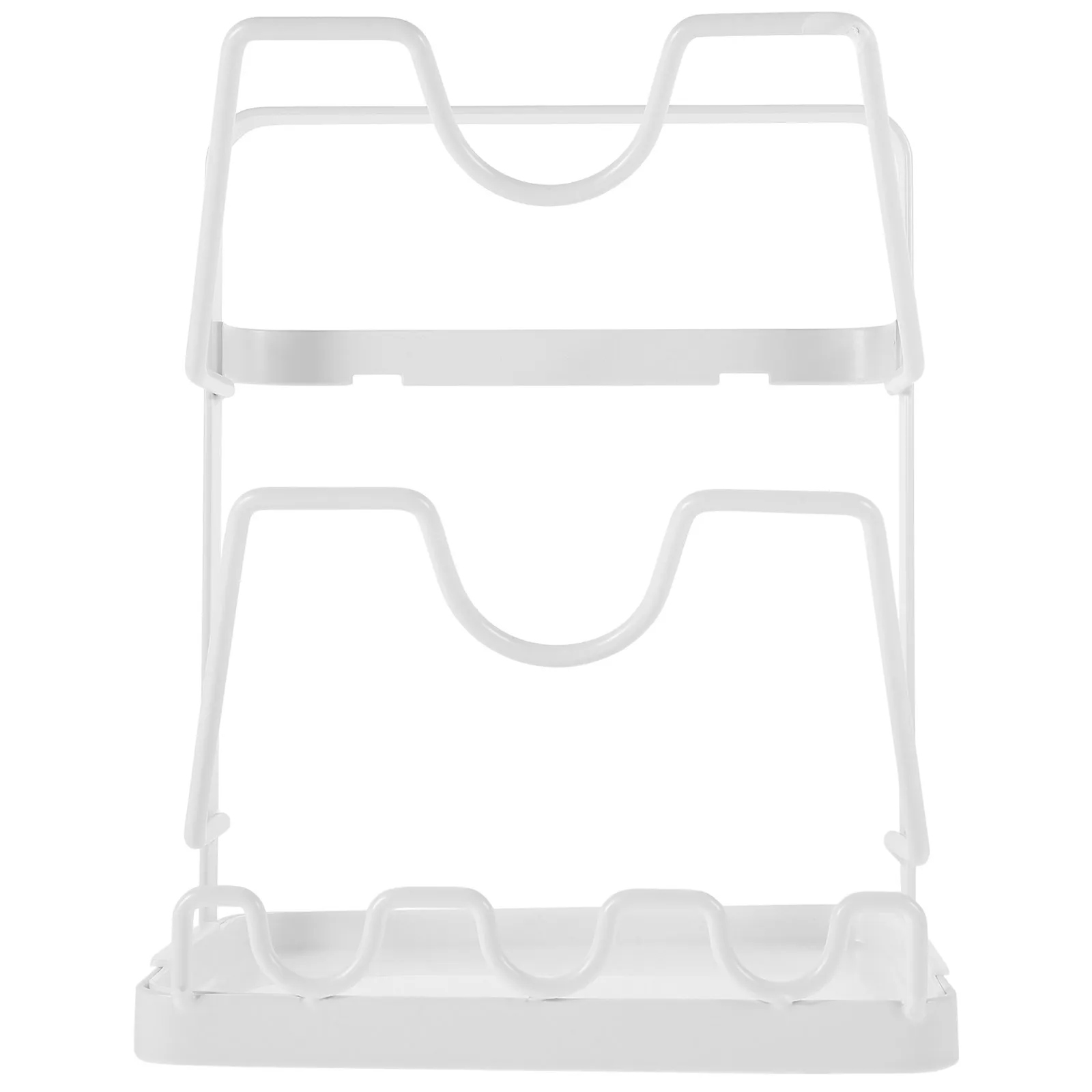 

Multifunctional Wall Hanging Storage Rack 2 Layers Pot Lid ganizer Cutting Board Holder Kitchen Cabinet ABS Material