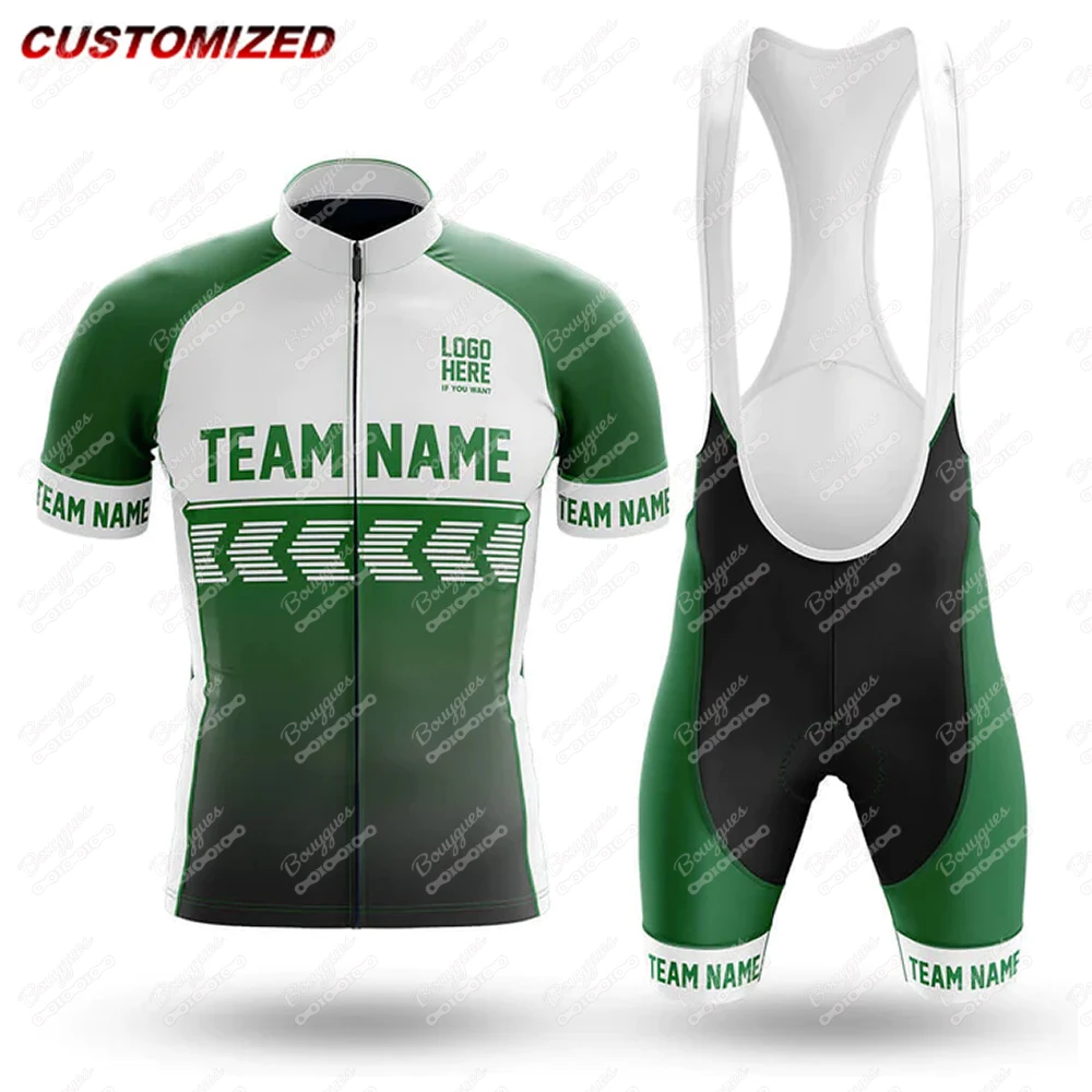 Customized Team Name Men Short Sleeve Cycling Jersey Sets Maillot Ropa Ciclismo Outdoor sports Bicycle Clothing Bike Shirts
