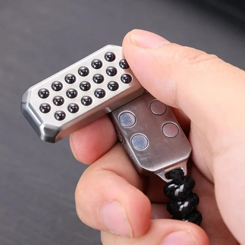 Toad Mechanical Slider Magnetic Push Card Ball Bearing Pushing Plate Clicker EDC Metal Relieve Stress Relief Toy Antistresse