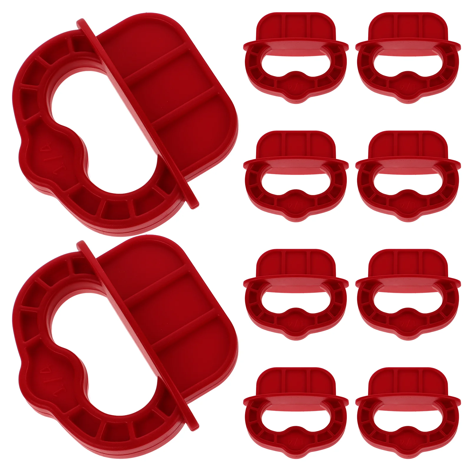 12 Pcs Decking Board Spacer Tool 1/4 Spacers Complex Plastic Rings Guide