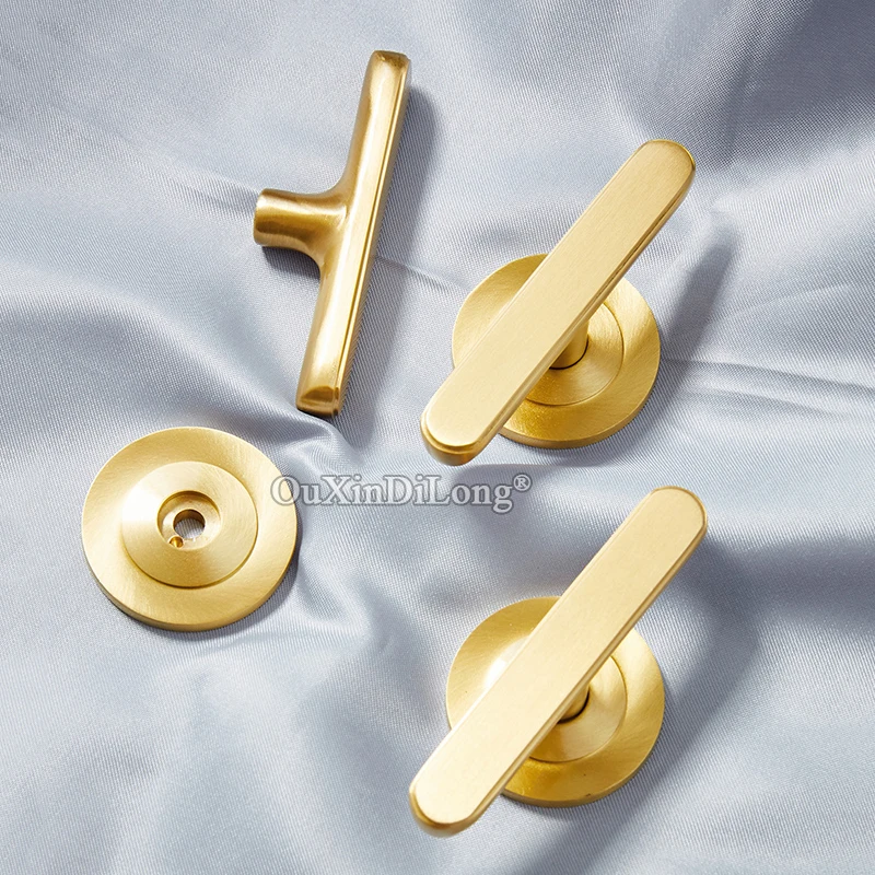 High-end 10PCS Solid Brass European Furniture Pulls Handles Drawer Pulls Cupboard Wardrobe Closet Closet TV Cabinet Pulls + Base