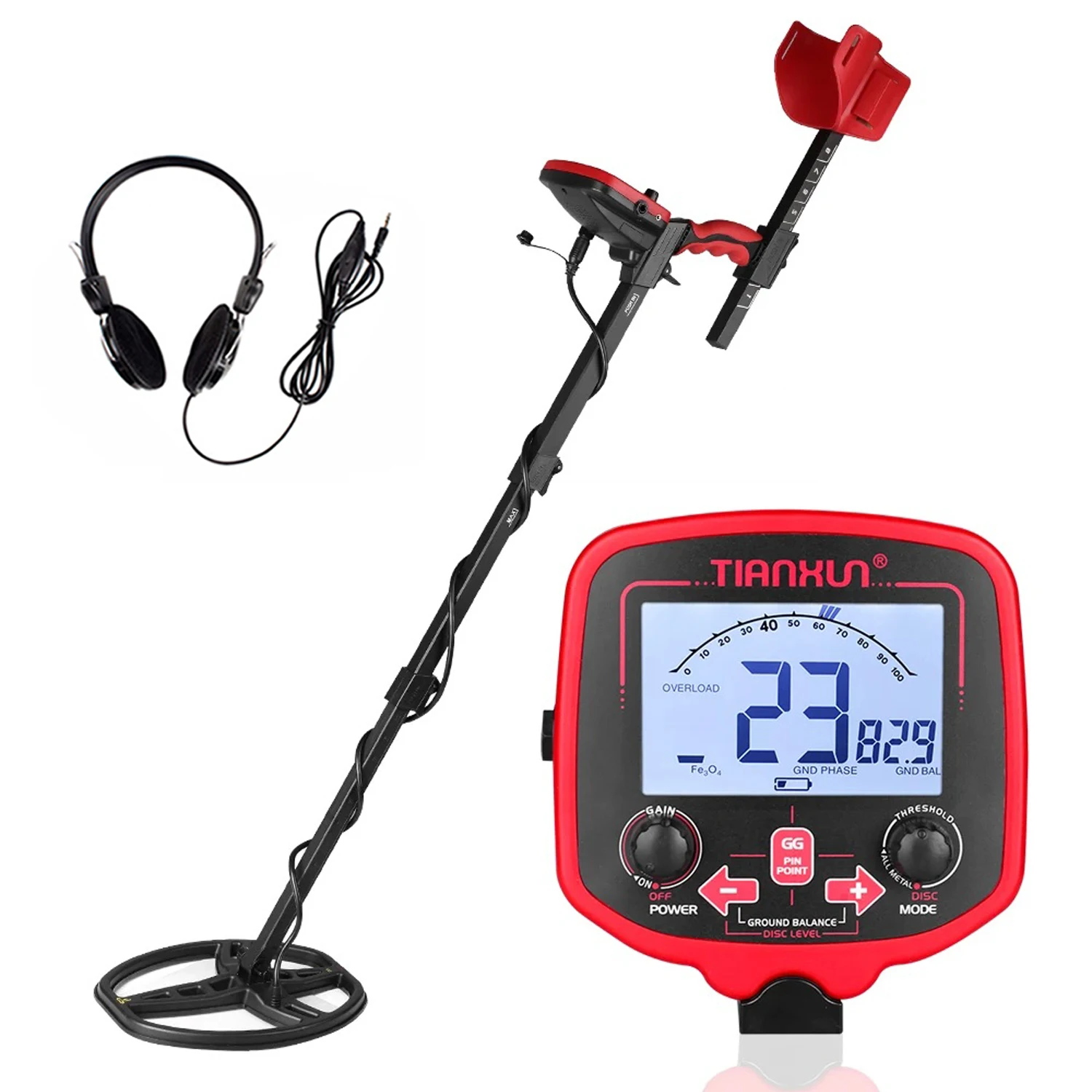 Underground Metal Detector TX 850L Depth 2.5m Scanner Search Finder Treasure Hunter Pinpointer Waterproof Coil BackLight Display