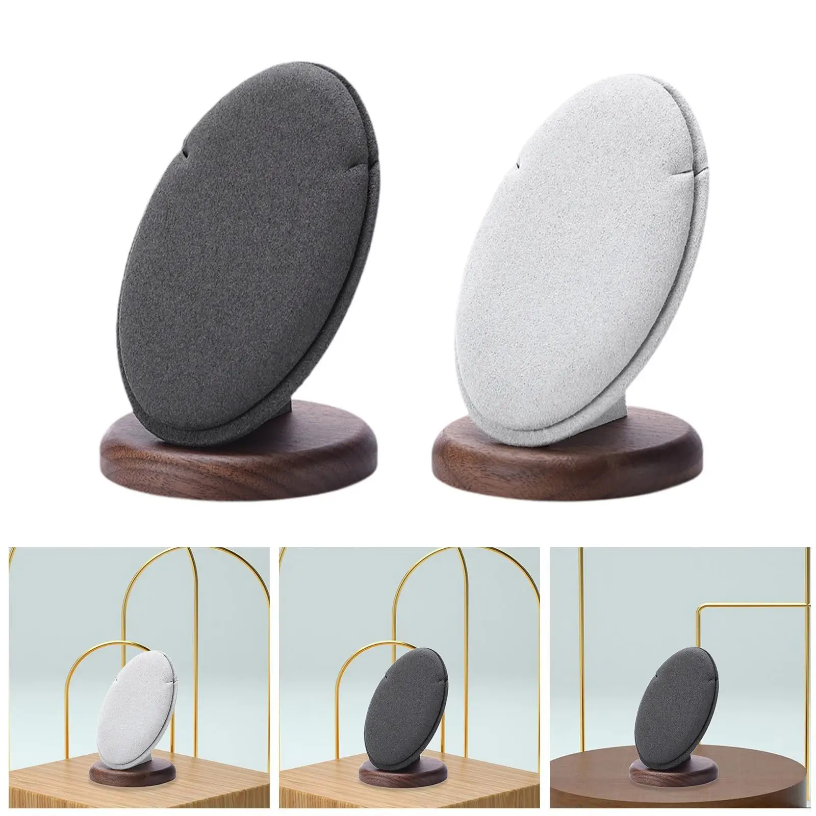 

Necklace Stand with Wooden Base Showing Versatile Jewelry Holder for Business Shows Props Jewelry Selling Retail Store Dresser