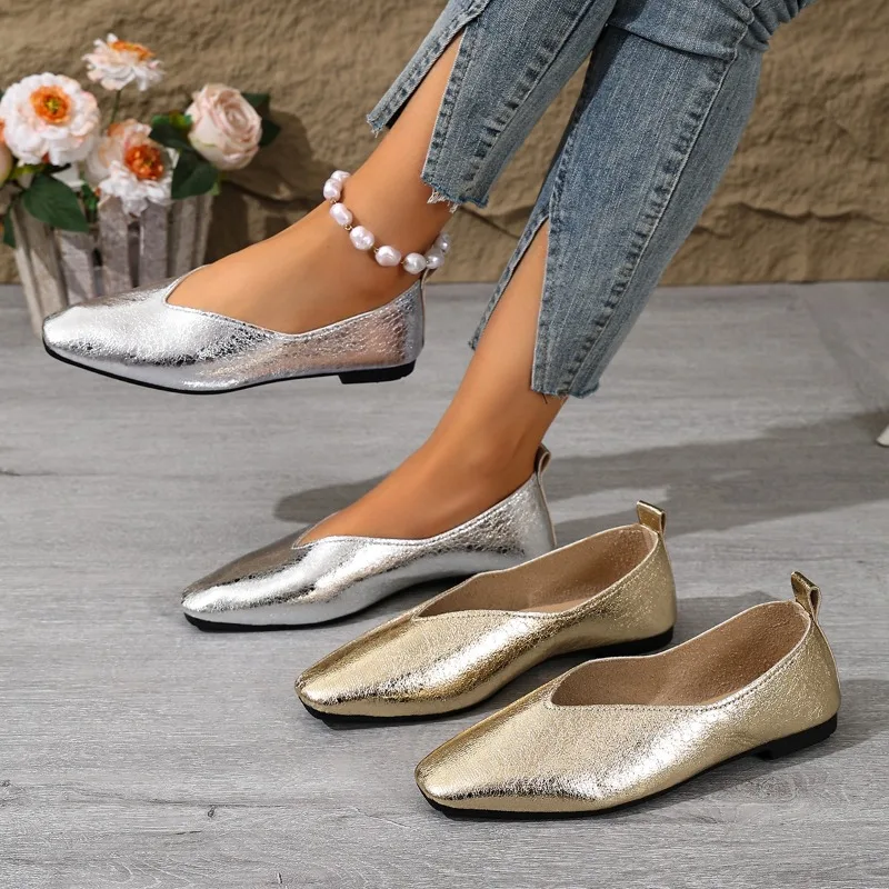 

Женские повседневные лоферы на мягкой подошве, весна-осень 2026, новая модная однотонная обувь, трендовые удобные легкие кроссовки