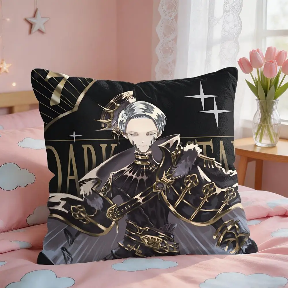 L-Land Of The Lustrous Cushion Cover Square Short Plush Pillow Case Living Room Sofa Home Decor Funda 40X40