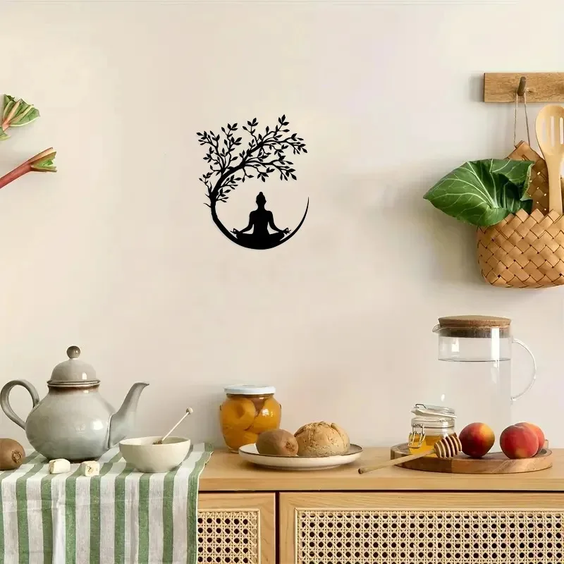 1pcs Brand New Metal Wall Art Self-cultivation, Home and Garden Decoration, Suitable for Housewarming, Birthday, Christmas Gift