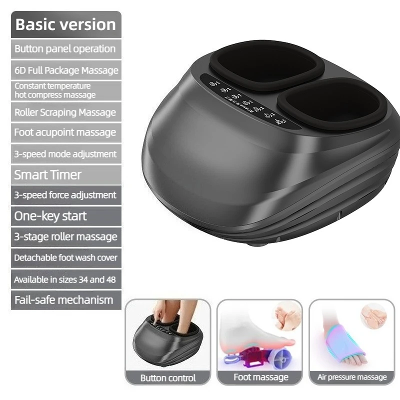 Volledige dekking voetmassagemachine professionele bionische verwarming elektrische airbag voetmassager comfortabele massageapparatuur