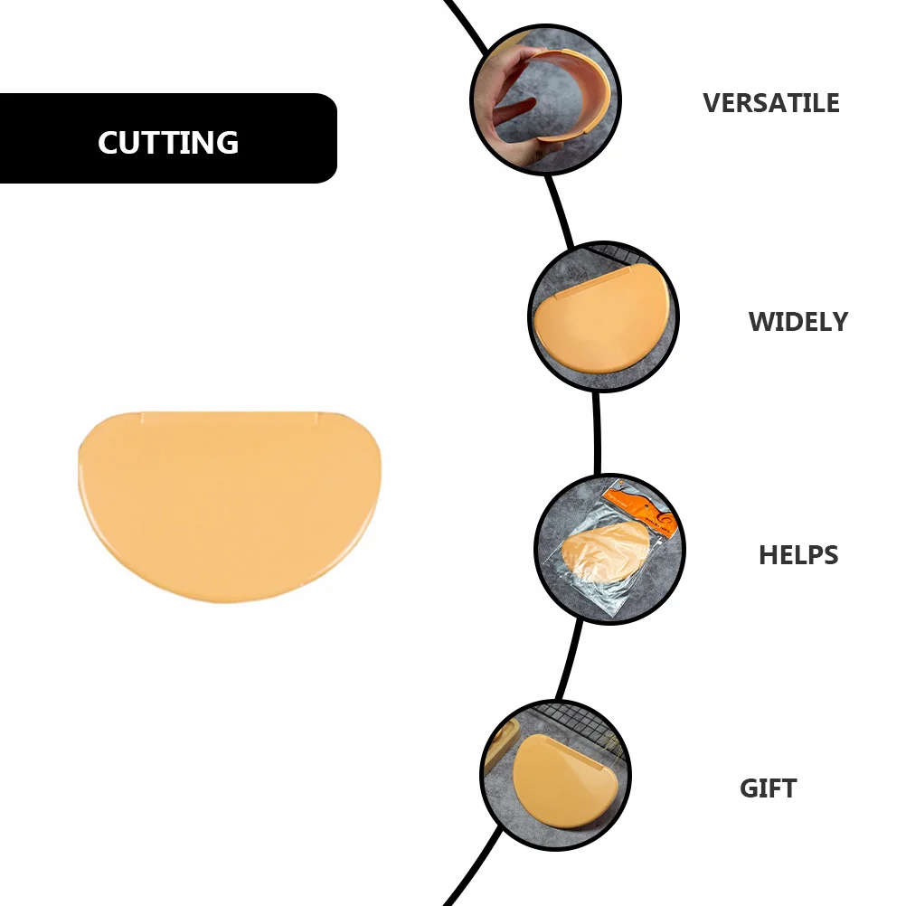 

2pcs Scraper Plastic Dough Cutter For Baking Kitchen Supply Non Stick Scraper Butter Cutter Cream Spatula Dough Cutting Tool