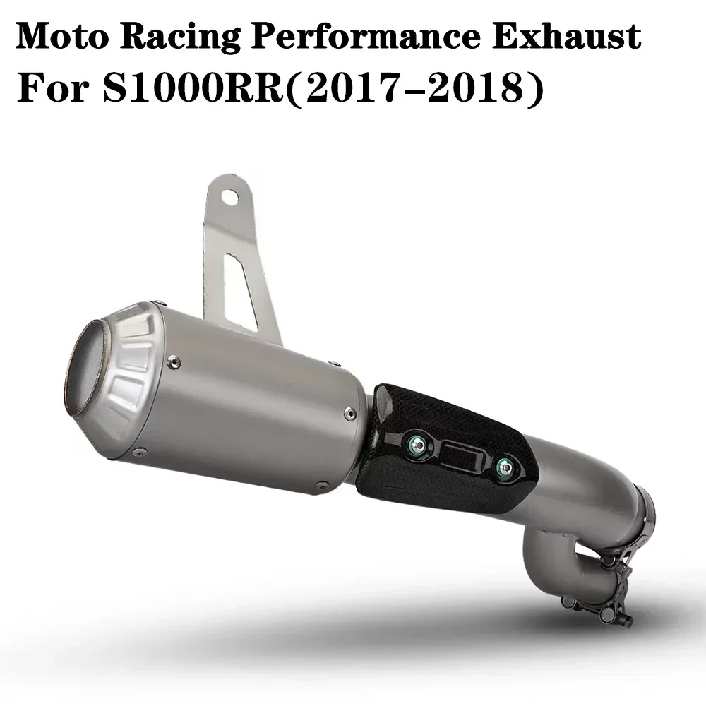 FOR BMW S1000R S1000RR (2017-2018) Motorcycle Racing Performance Exhaust Racing Line Original Location Motorcycle Muffler