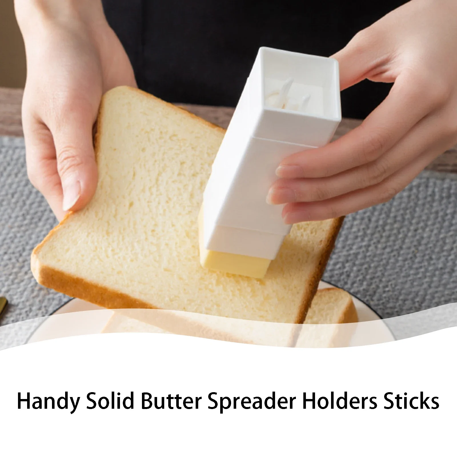 Handy Solid Butter Spreader Holders Sticks Plastic Storage Box Small Kitchen Baking Tools Container Cheese Keeper Case 1PC