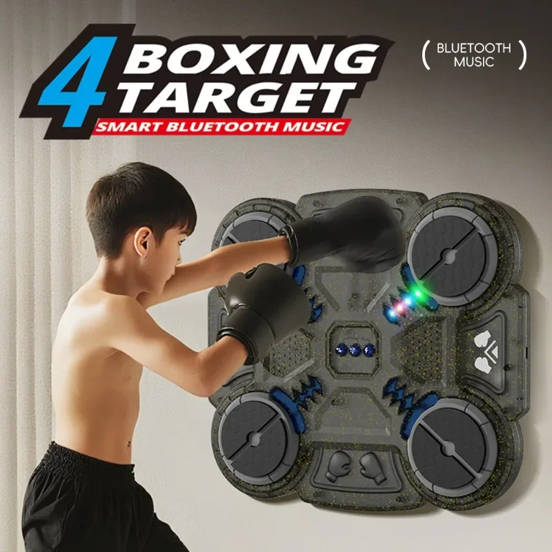 Smart Rhythm Electronic Boxing Wall Target For Kids Reaction Training Punch Pad Music Practice Stress Relief Home Sports Toy view 2