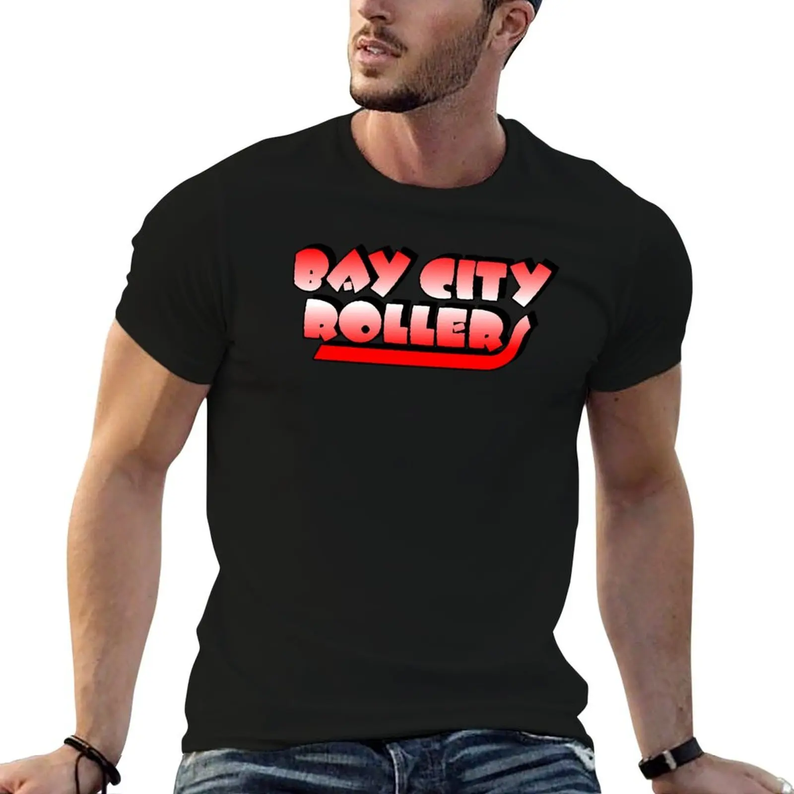 

Bay City Rollers (Red) T-Shirt t shirt for man 100 percent cotton t shirt man luxury T-Shirt