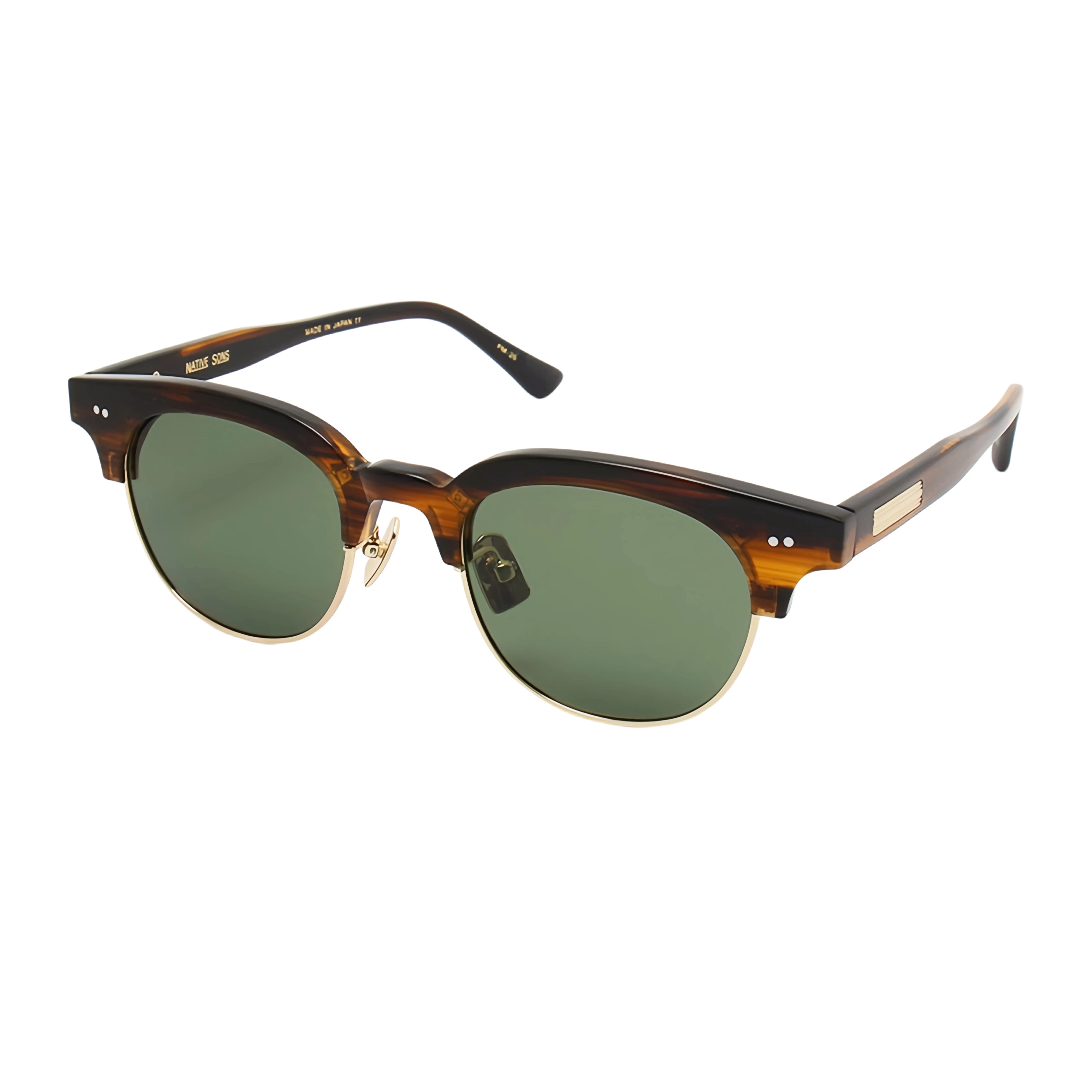 PM26 Luxury Browline Polarized Sunglasses, Native Sons Style, Celebrity Inspired, For Men Women, Outdoor UV Protection