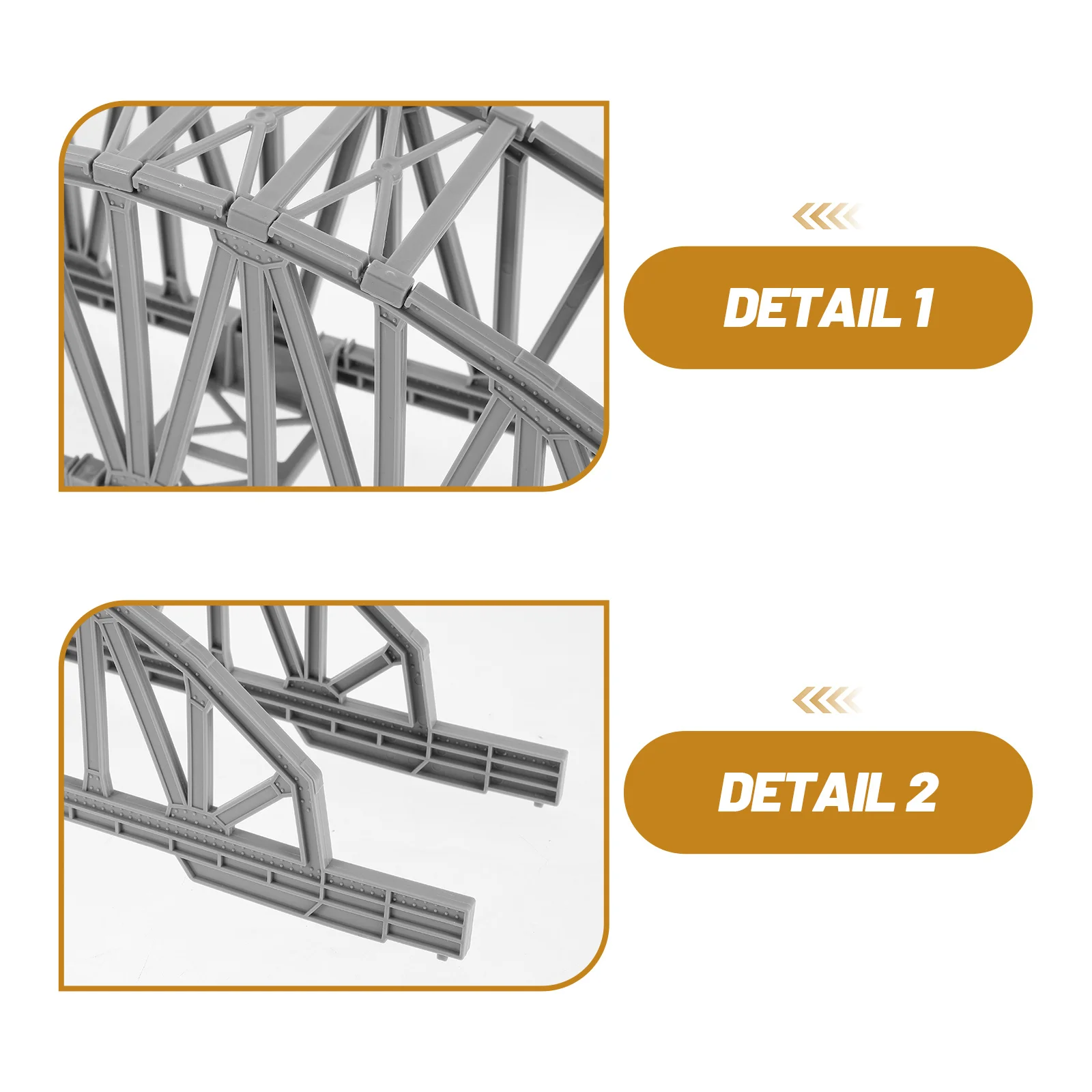 Simulação ponte ferroviária de plástico trem pista conector para crianças diy layout trem ponte acessórios criança sistema pista parte