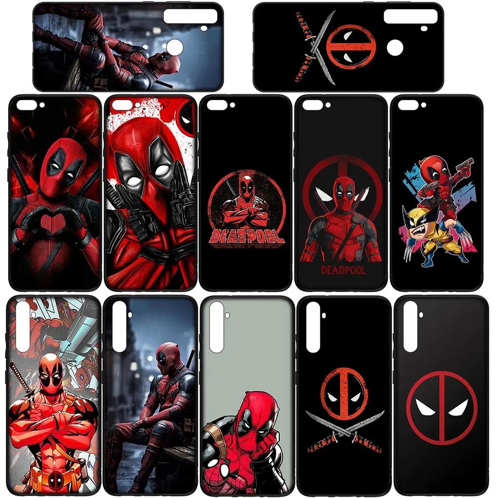 Deadpools M-Marvels Soft Phone Casing for Xiaomi Redmi Note 12 11 10 9 Pro 9S 10S 11S 9A 9C NFC 9T 10A 10C 12C Cover Case