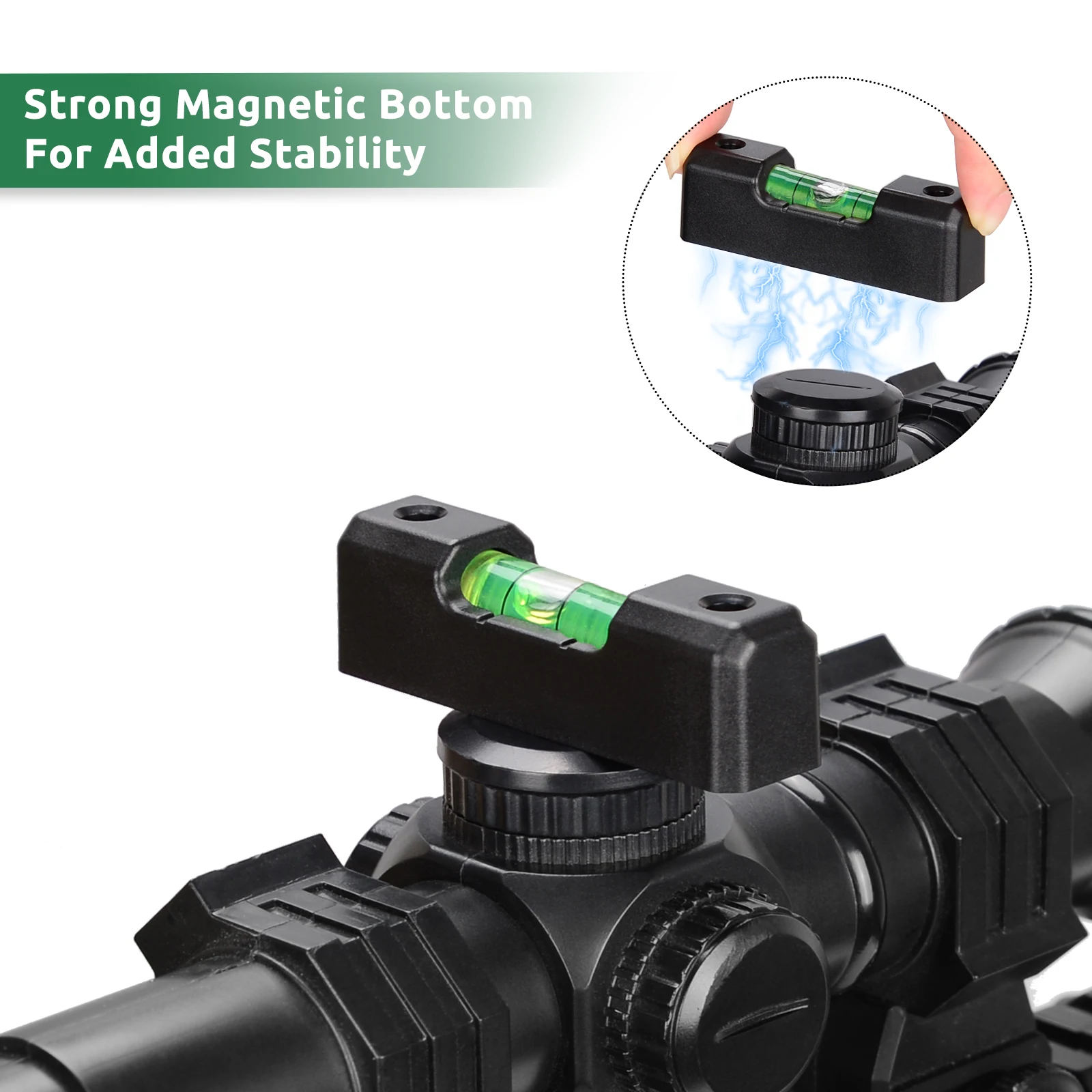 Pridefend Bubble Level, Scope Mounting Kit, Precision Scope Level Bubble Clip and Bubble Levels and Storage Case for Magnetic U