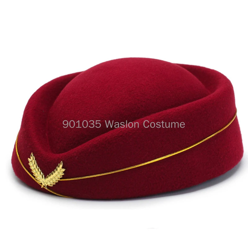 Women\'s Flight Attendant Clothing Accessories Flight Attendant Costume Flight Attendant hat Air Hostess Cosplay Business Uniform