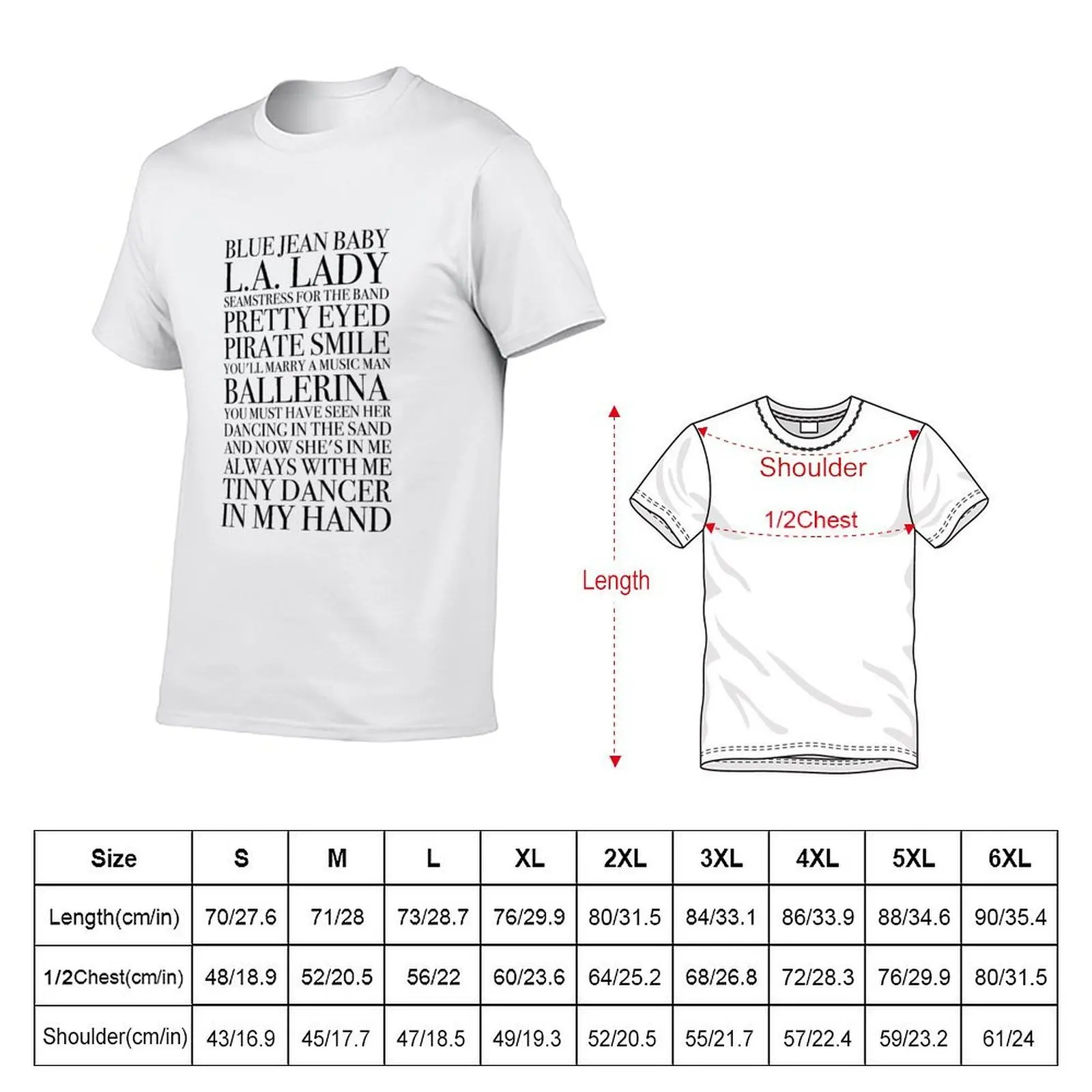 Tiny dancer black lettering T-Shirt new gifts and t-shirts custom t shirt mens t shirts casual stylish