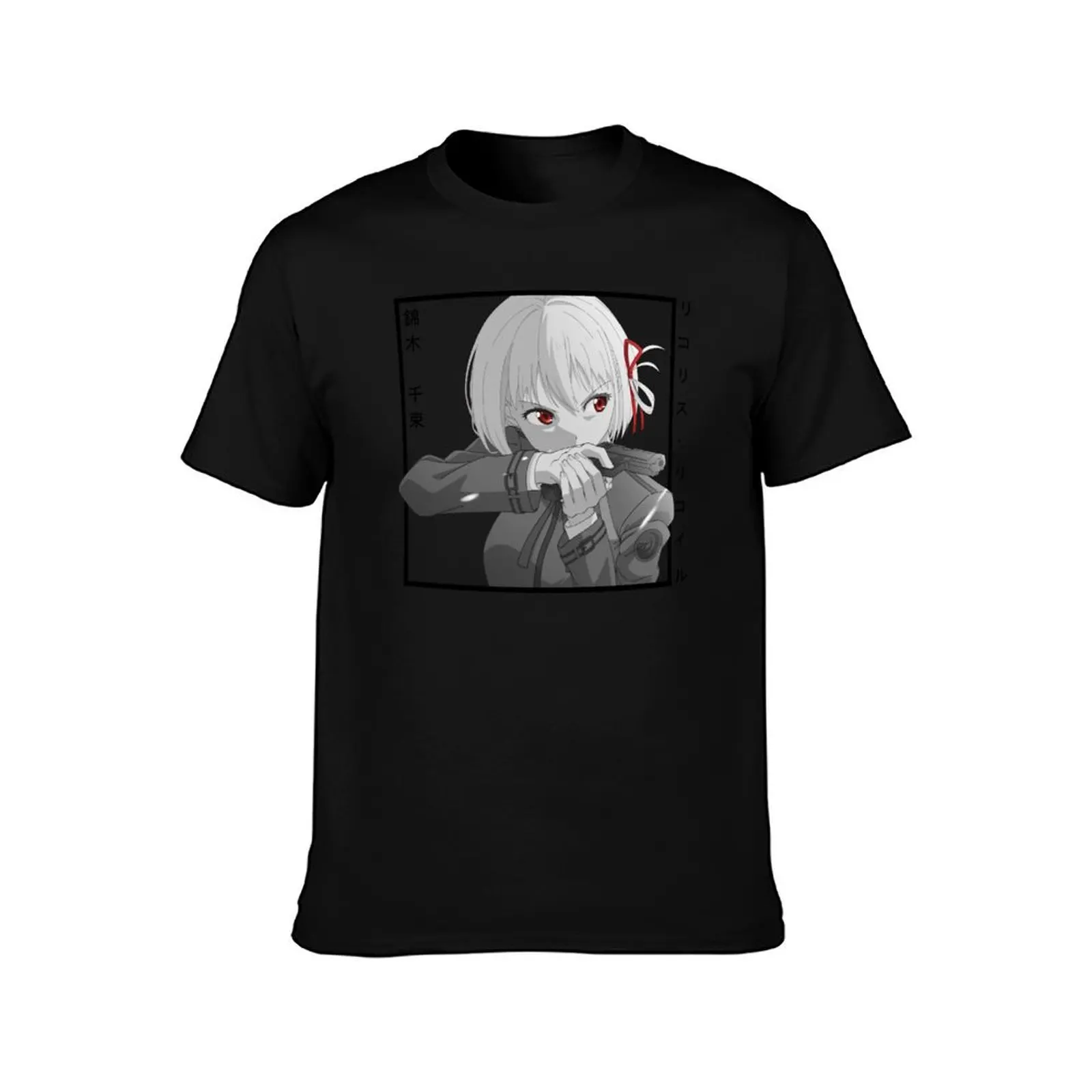 Chisato Nishikigi - Lycoris Recoil T-Shirt Summer Casual Cotton Tee Oversized Streetwear Tops Vintage Graphic Print
