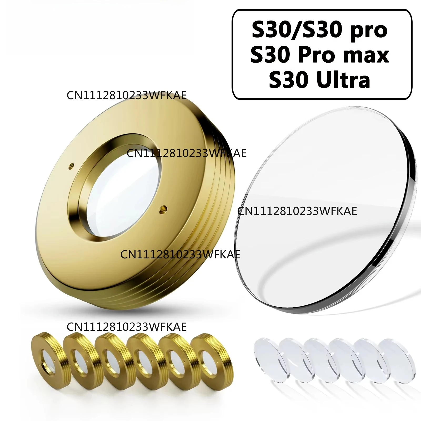 For SCULPFUN 6pcs For S30/S30 Pro/S30 Pro Max/S30 Ultra 11W 22W 33W Laser Engraving Machine Replacement Lens Accessories