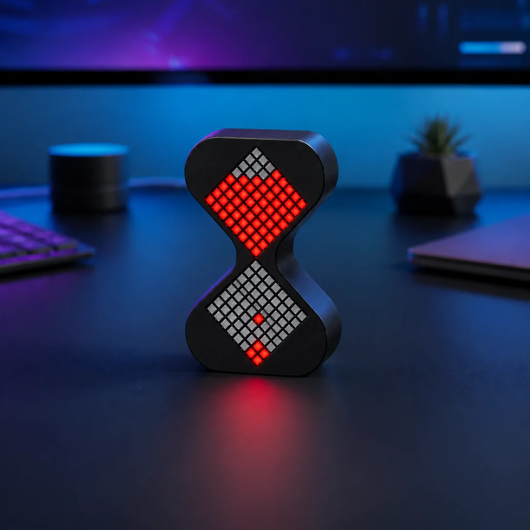 Electronic Hourglass Music Syncing LED Gravity sensing 1–30 Minutes Timer Birthday Gift Digital Hourglass Desktop Ambient Light