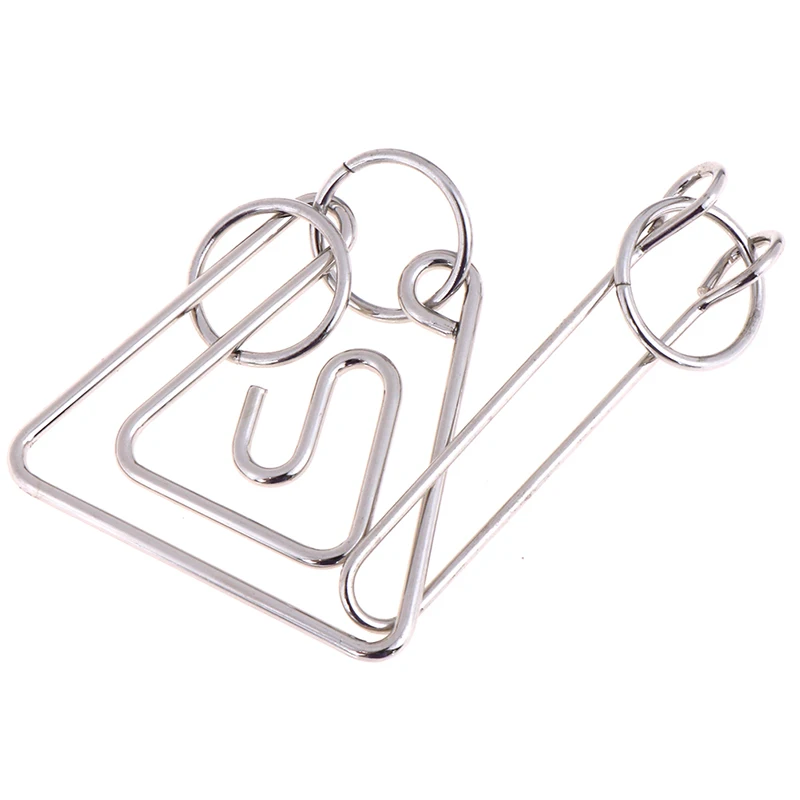 Classic Metal Wire Puzzle Toy Brain Teaser Game Intellectual Challenge Puzzle For Kids Adults Party Entertainment