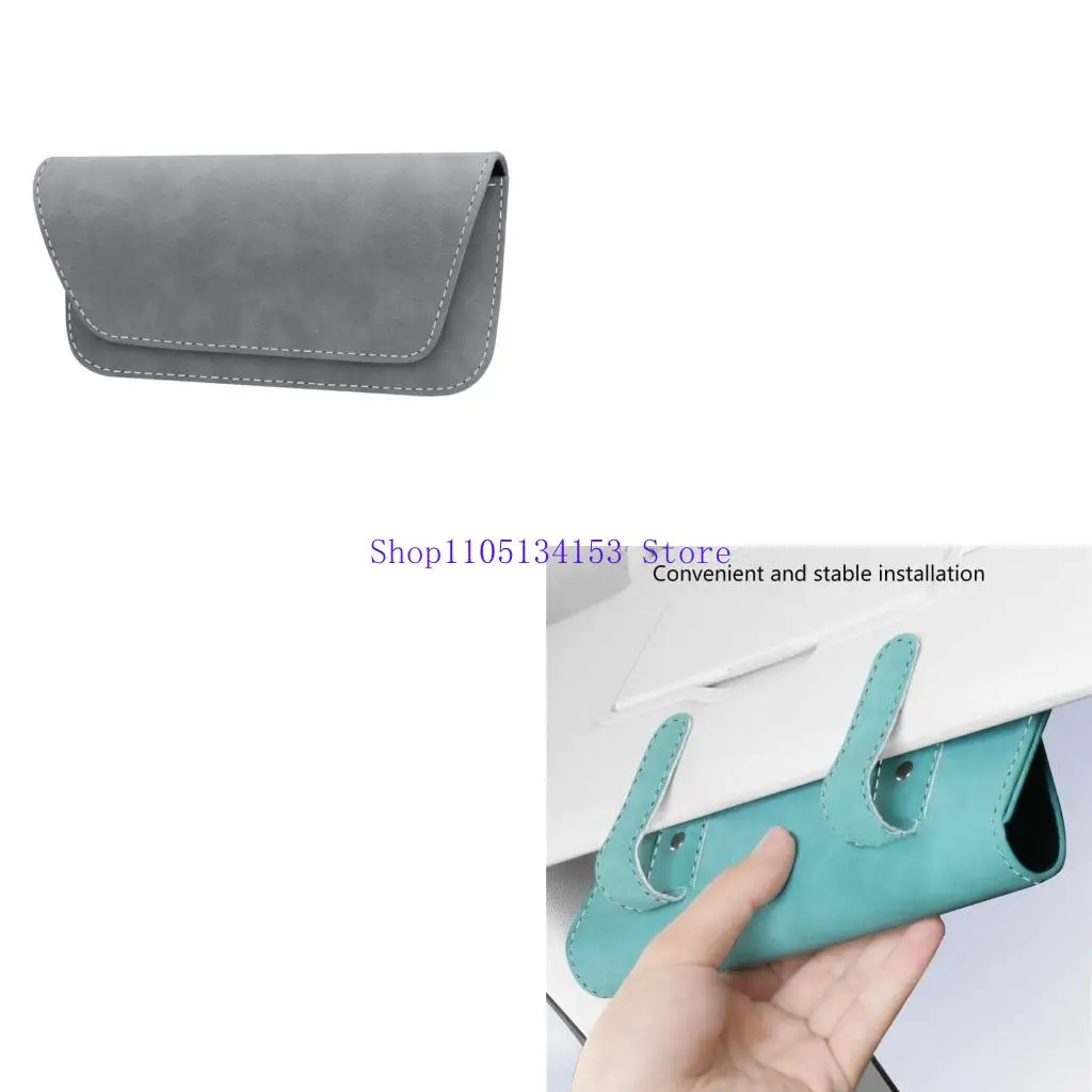 hg89 Summer Glasses Holder for Car Sun Visor,Eyeglasses Storage Holder Organizers Box Clip with Magnetic Closure