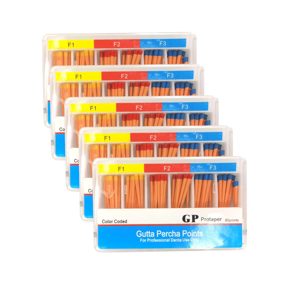 5box Pro F1 F2 F3 Taper Dental Absorbent Paper Points Dental Root Canal Paper Dental Endodontic Materials