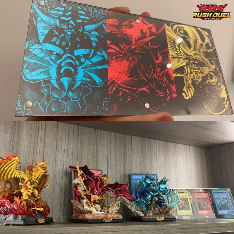 Yu Gi Oh Self Made Cards Egyptian God Brick Acrylic Anime Game Characters  Series Protective Case Toy Gift Does Not Include Card