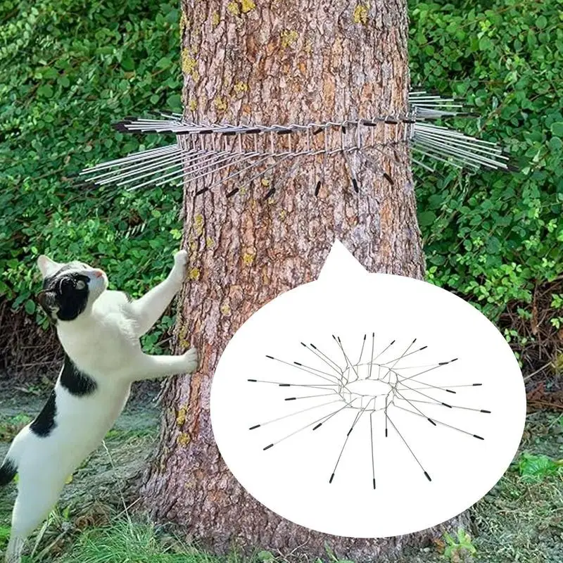 Fence Defensive Spikes Climbing Protection Net 25X Adjustable 304 Stainless Steel Devices For Electric Pole Prevention Squirrels