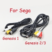 1pc 1.8m Audio AV Cable for SEGA Genesis 1 for SEGA Mega Drive Genesis 2 and 3 A/V Connection Cord Wire