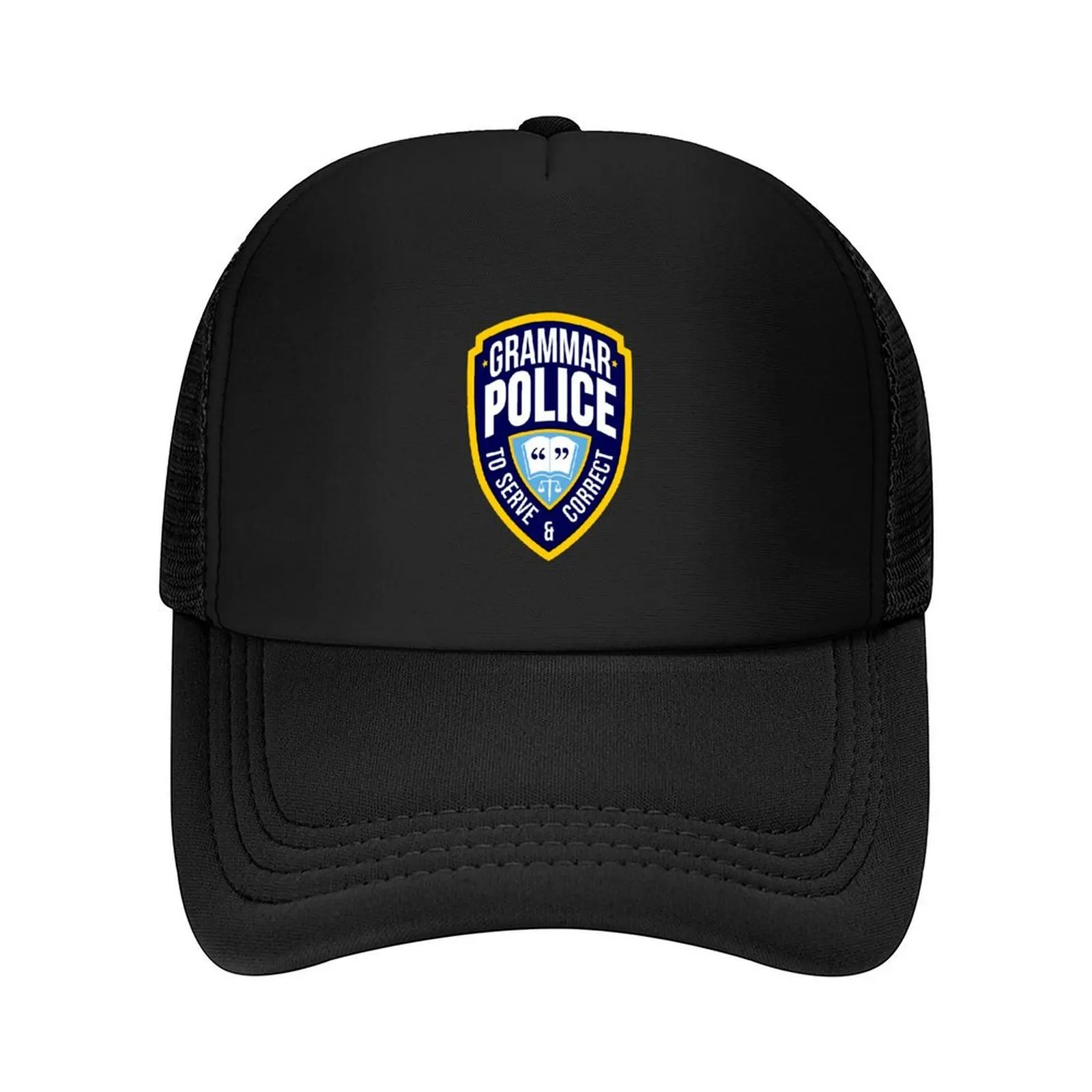 

Grammar Police Badge Baseball Cap sun caps Golf Wear Vintage Sun Hat For Children Elegant Women's Hats Men's