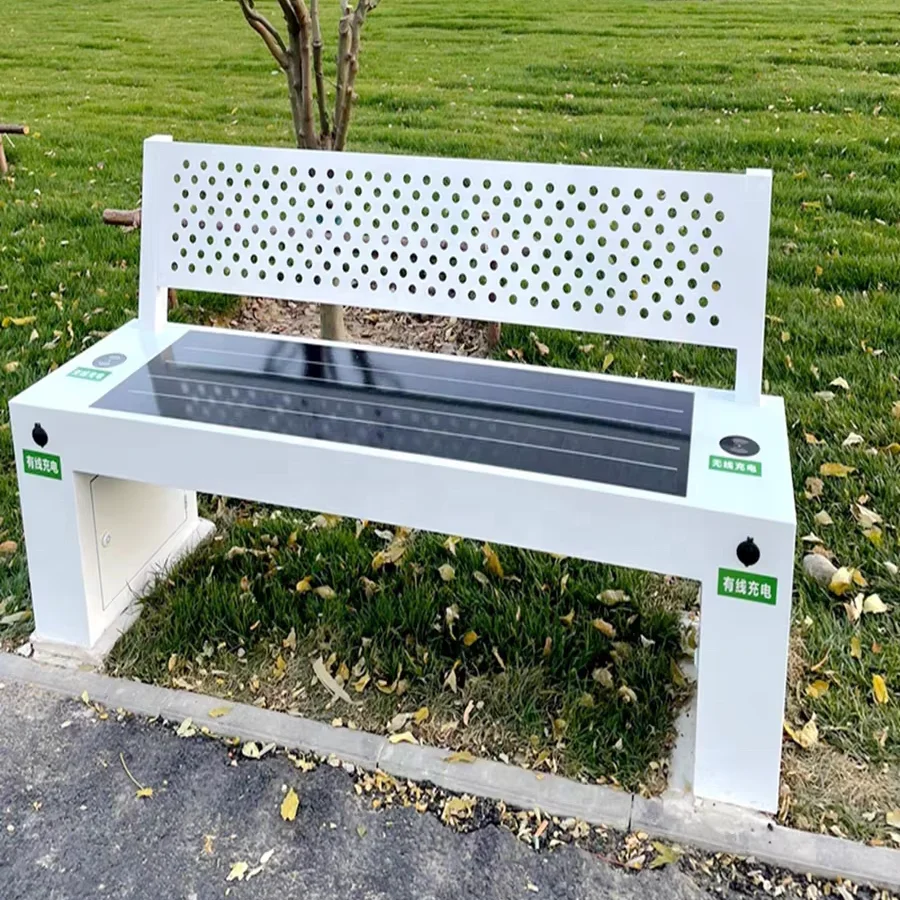 

High Quality Smart Solar Bench with Charging WiFi for Outdoor Amusement Competitive Price for High-Tech Parking Features