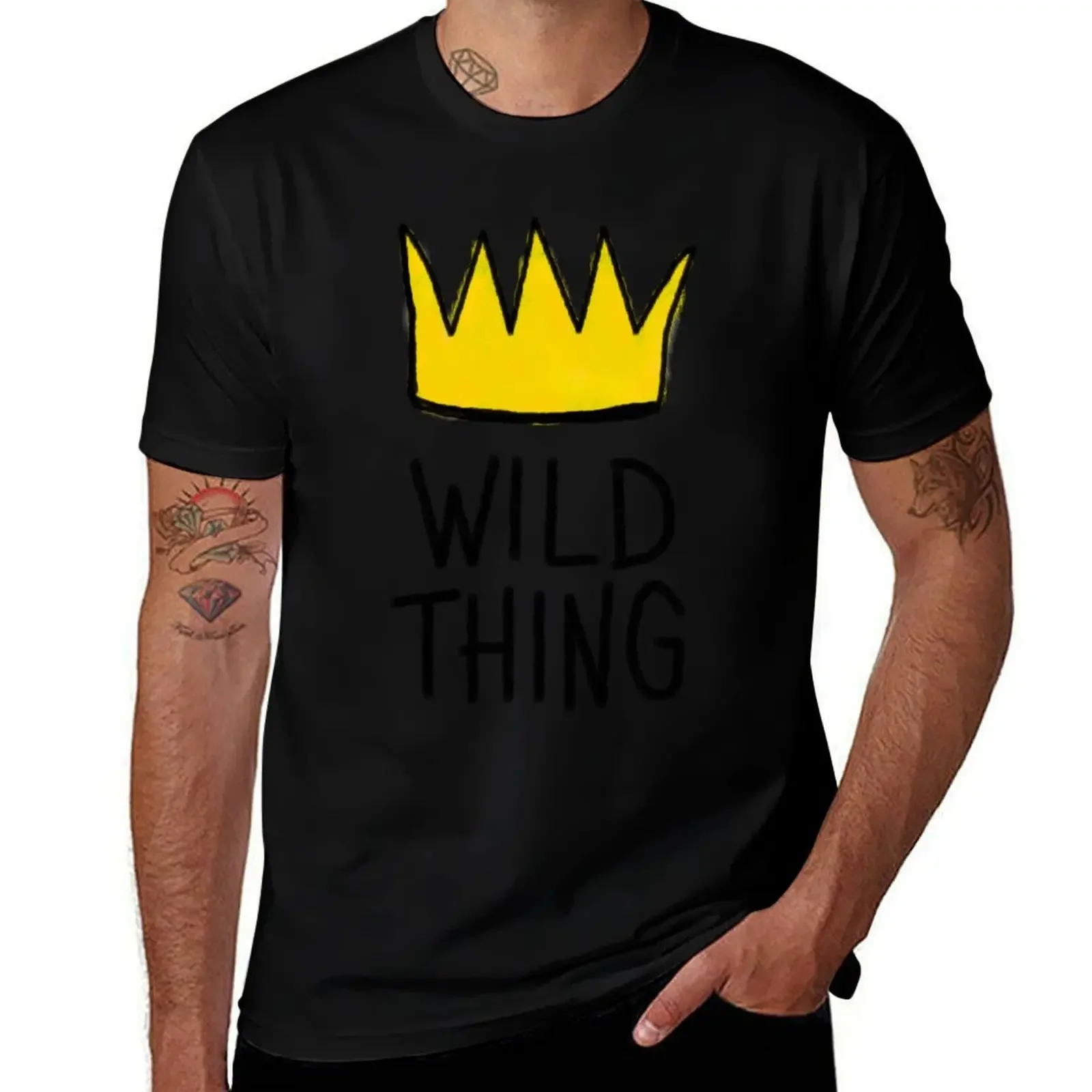 

Футболка Wild Thing, персонализированные винтажные футболки с рисунком, футболки с рисунком, мужские футболки с рисунком в стиле хип-хоп