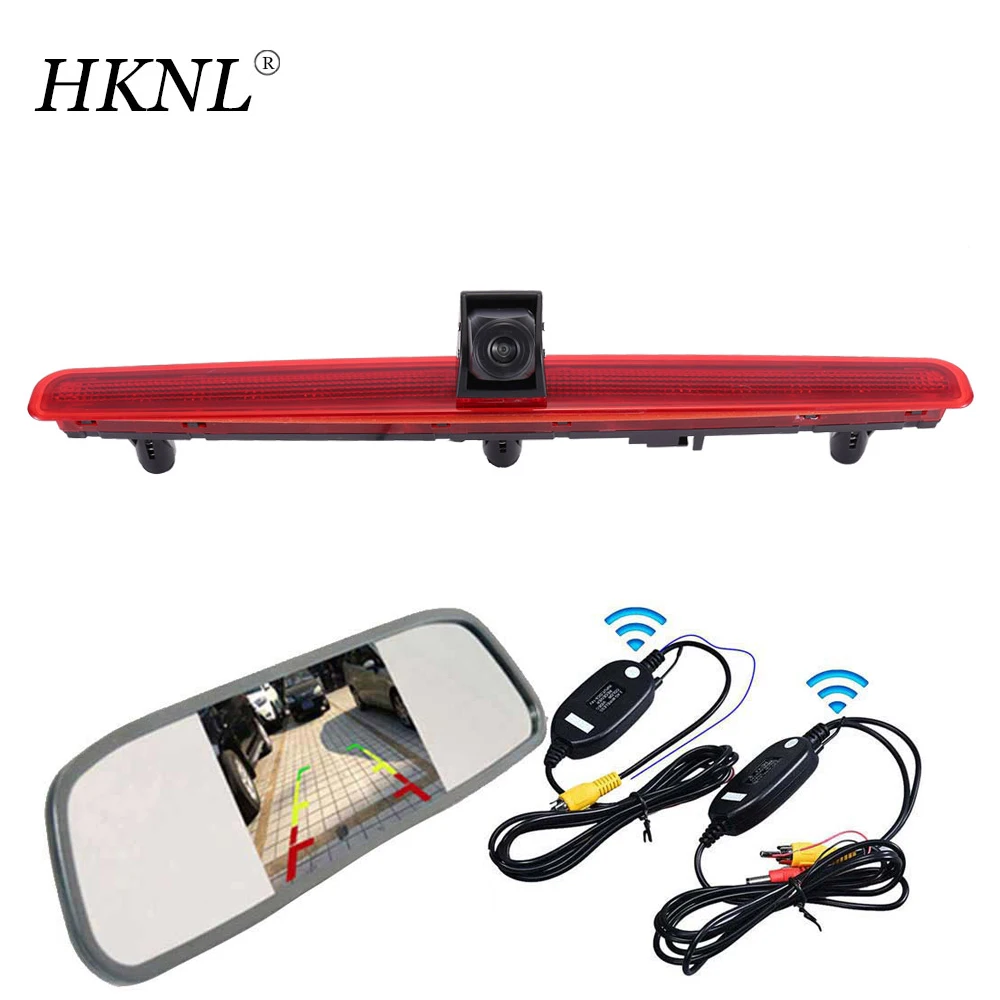 HKNL Car Reverse Backup Camera+Mirror+2.4GHZ Wireless For VW T5 Bus Transporter Multivan Caravelle 2003-2015 Kasten Waterproof