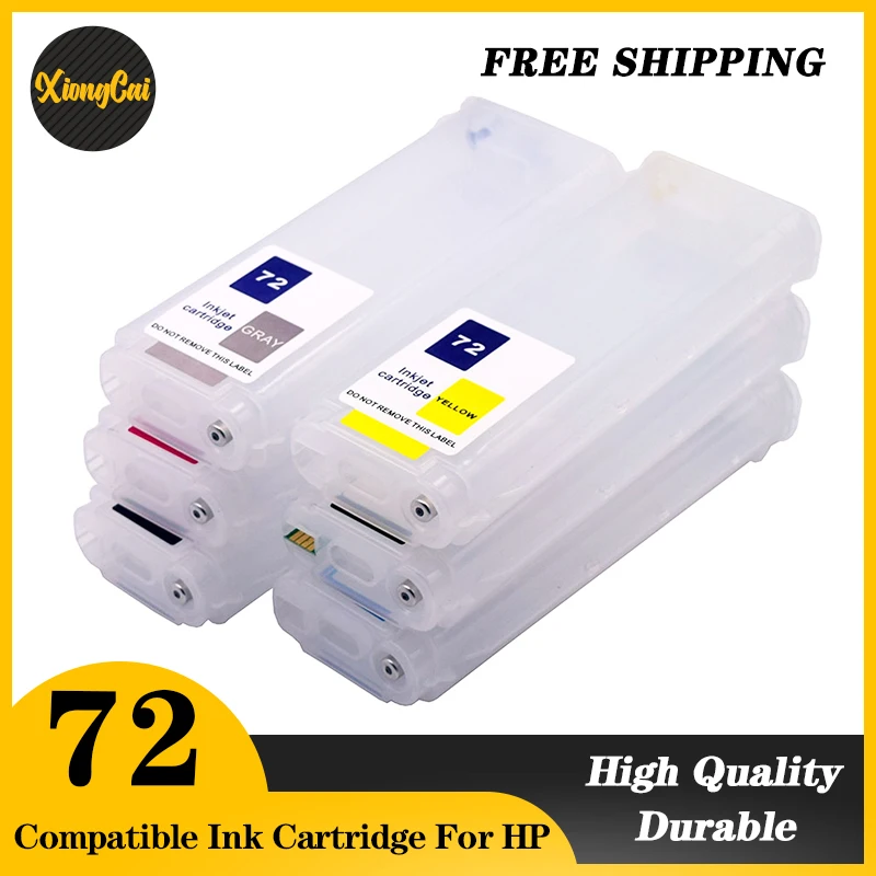 

280ML With Auto Reset Chip Refill Ink Cartridge For HP HP72 72 Designjet T620 T2300 T770 T790 T795 T1200 C9403A C9370A-C9374A