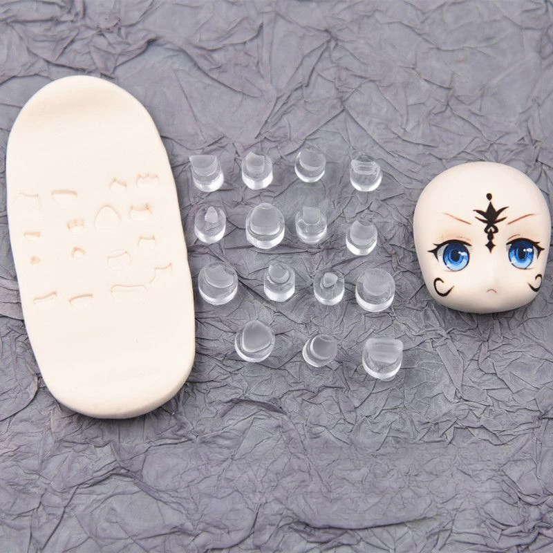 Ultralight Clay Q Version Doll Mouth Embossing Mold DIY Polymer Clay Animation Cartoon Character Mouth Expression Printing Tools
