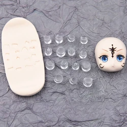 Ultralight Clay Q Version Doll Mouth Embossing Mold DIY Polymer Clay Animation Cartoon Character Mouth Expression Printing Tools