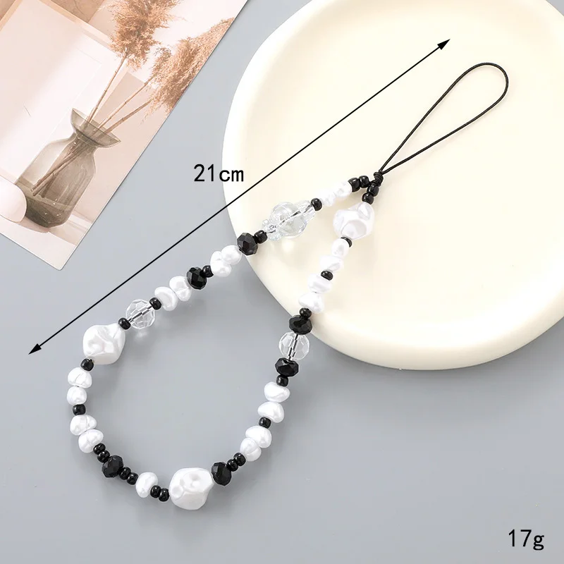 Fashion Butterfly Star Beautiful Phone Chain Jewelry for Women Creative Pearl Crystal Beads Car Bag Cellphone Case Hanging Rope - Image 5