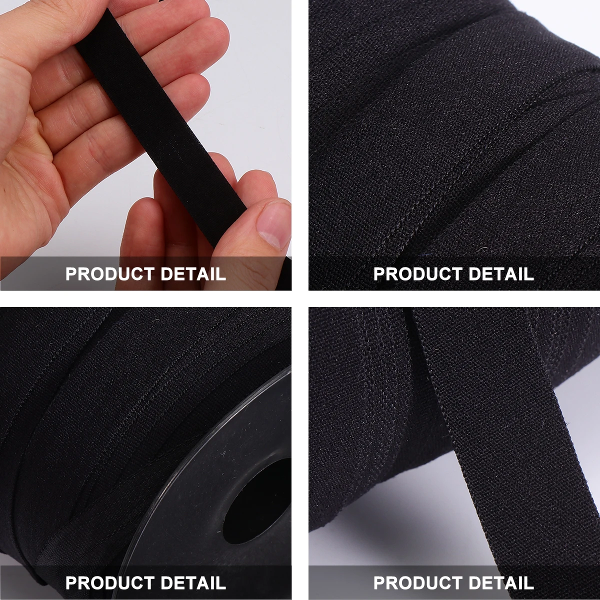 

1 рулон, 100 м, 1,5 см, эластичное шитье из чинлона, аксессуары для одежды, черная лента, ремешок для костюмированной одежды своими руками, поделки