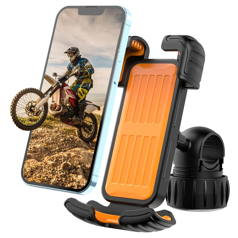 Motorcycle Phone Mount Upgrade Bike Phone Holder Ultra-Stable Bicycle Phone Mount Handlebar Cell Phone Clamp for Scooter