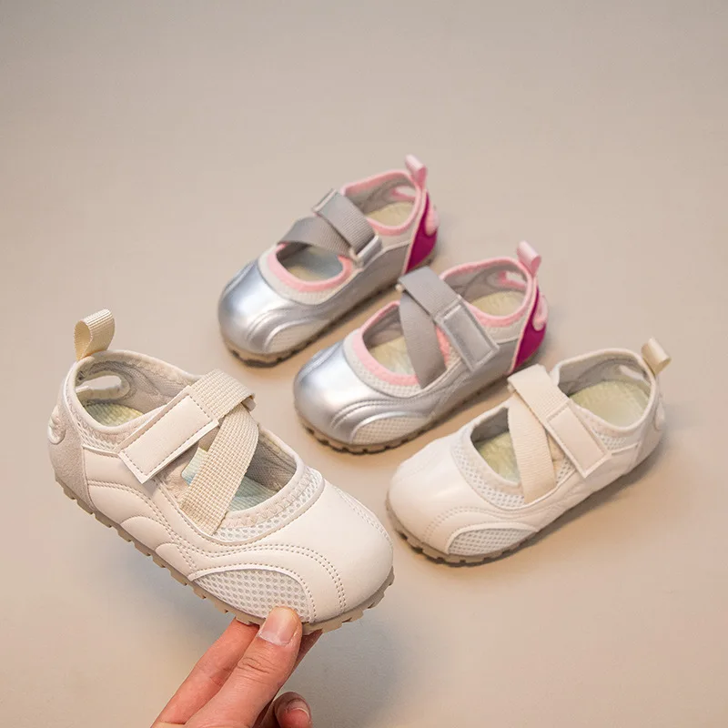 

2026 Children Casual Sneakers for Girls Summer New Fashion Korean Style Soft Versatile Breathable School Sandals