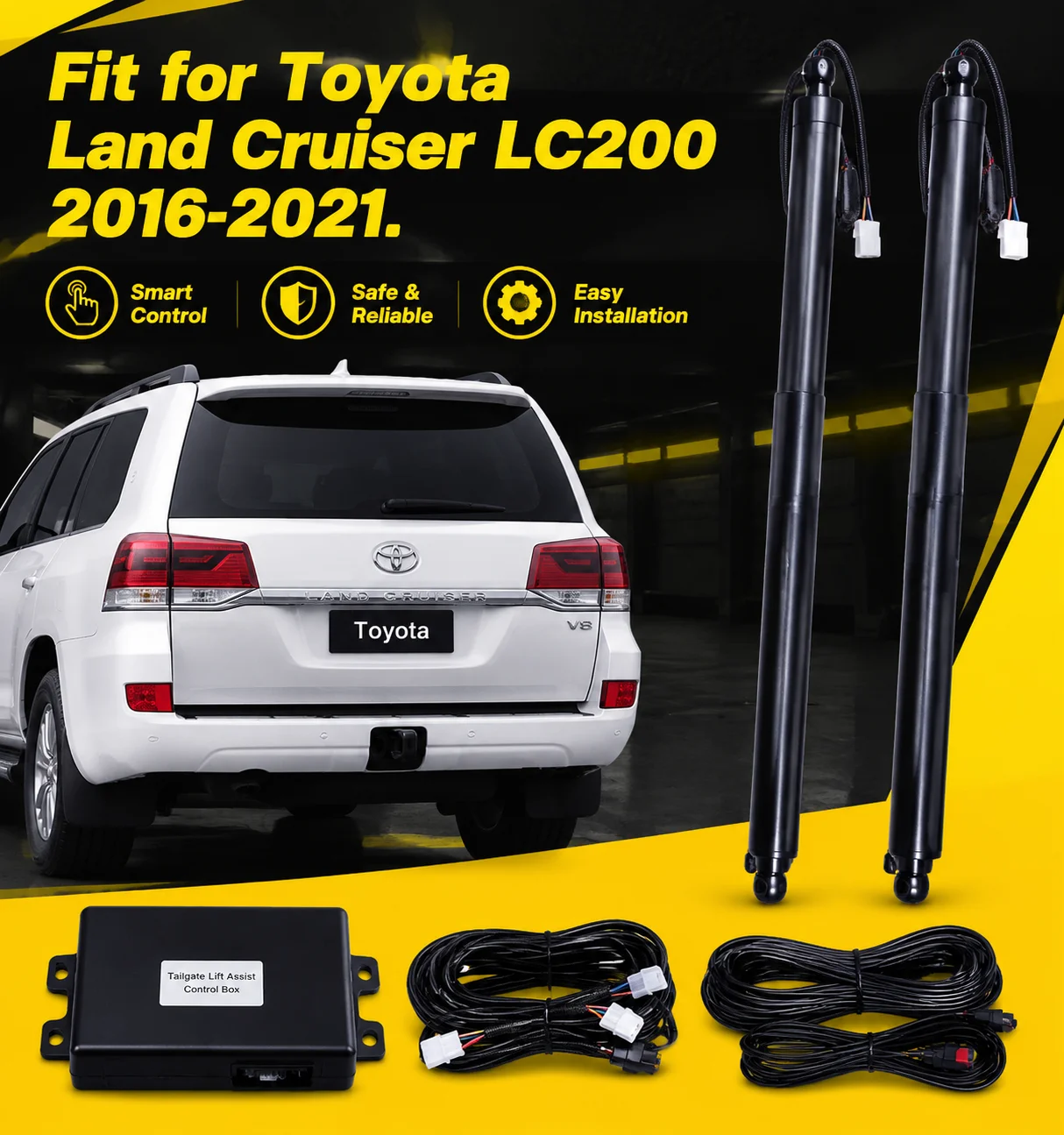 Power Electric Tailgate Kit Auto Rear Trunk Lift Retrofit Kit For Toyota Land Cruiser LC200 2016‑2021 Modification Accessories
