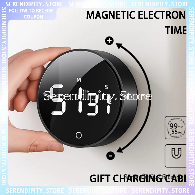 

NEW Kitchen Timer Magnetic Timer Dedicated Reminder Alarm Clock Tool Elementary School Students Learning Time Management 2024