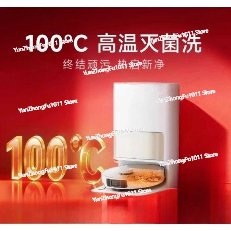 2-in-1 Robot Vacuum Mop with Hot Water, Deep Cleans Floors, Self-Empty, App Control, Ial for Hard Floors