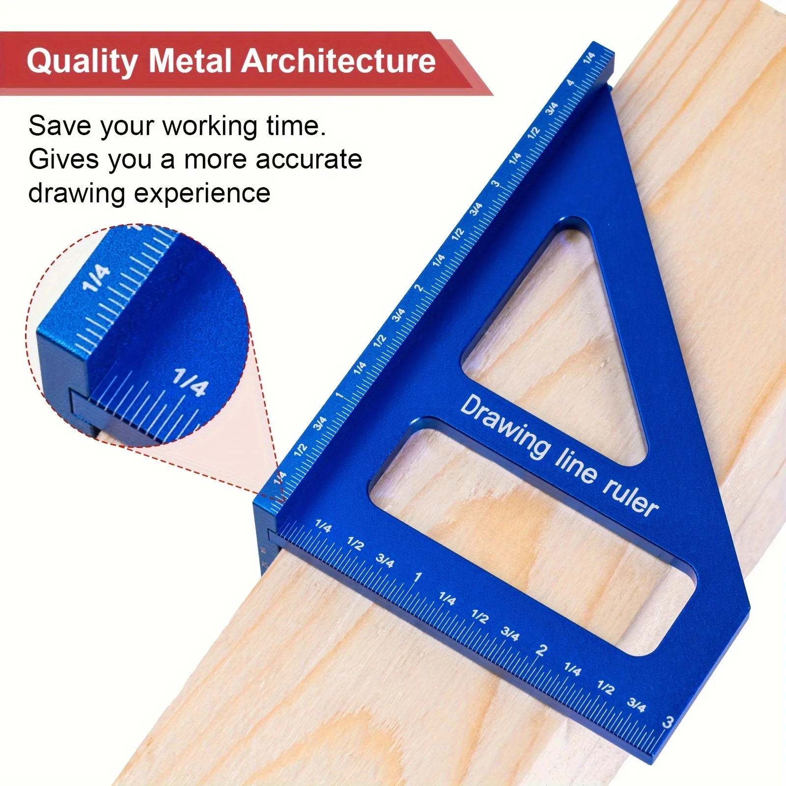 1 stücke, 45 °/90 ° Aluminium legierung Gehrung Dreieck Lineal, Holz bearbeitung quadratischen Winkelmesser, 3D Multi Winkel Layout Messwerk zeuge